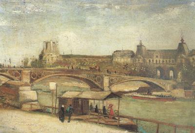 Vincent Van Gogh The Pont du Carrousel and the Louvre (nn04) France oil painting art